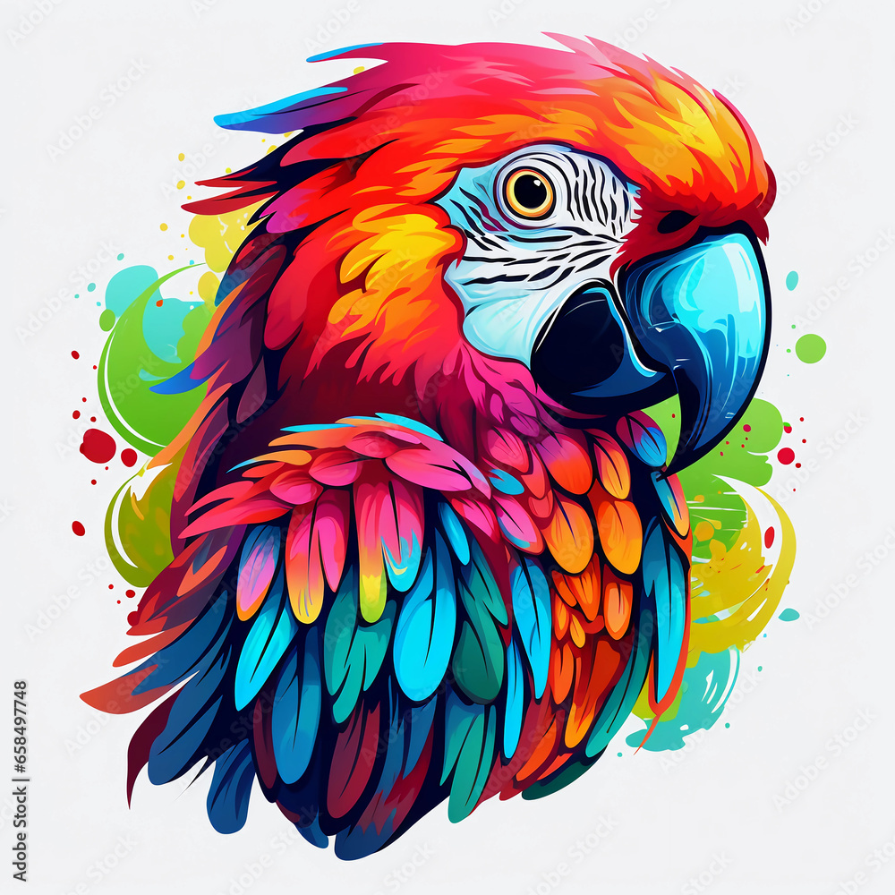 Obraz premium blue and yellow macaw ara ararauna