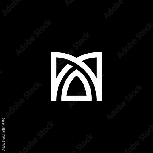 Minimalist M initial Logo design concept