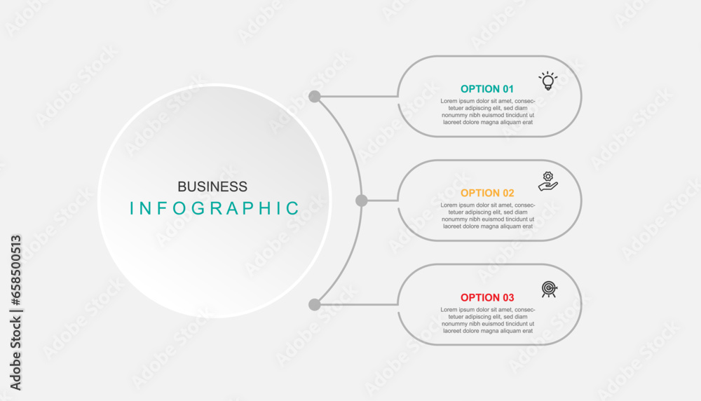 Fototapeta premium modern design template for infographics