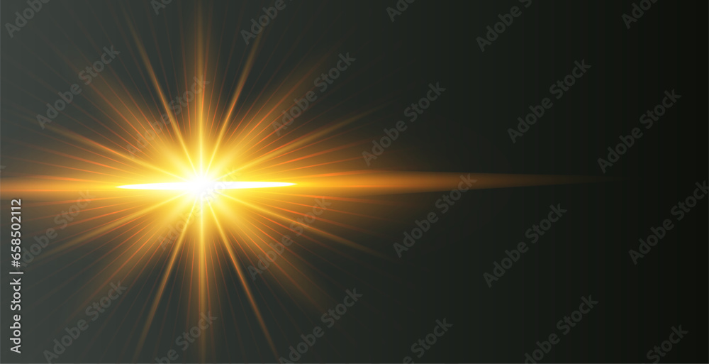 abstract and shiny solar radiance dark background with light effect
