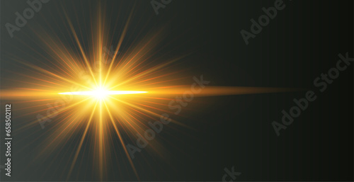 abstract and shiny solar radiance dark background with light effect