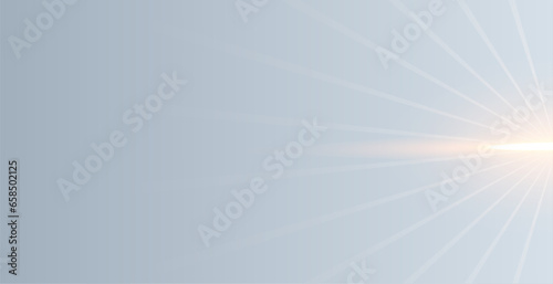 abstract and clean grey backdrop with glowing sun flare effect