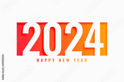 creative happy new year 2024 event background design