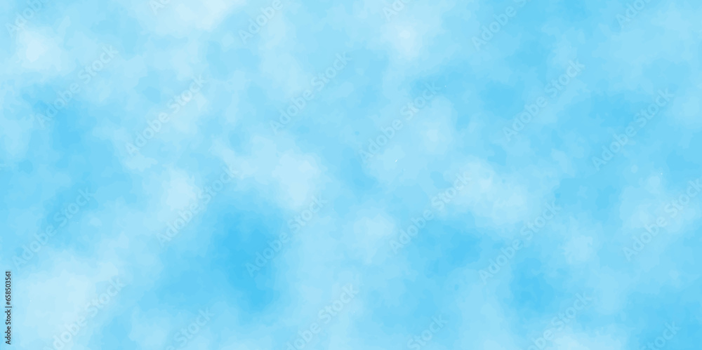 Defocused and blurry wet ink effect sky blue color watercolor background,  blurred and grainy Blue powder explosion on white background, Classic brush painted Blue,