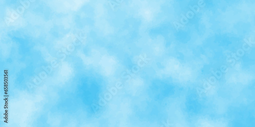Defocused and blurry wet ink effect sky blue color watercolor background, blurred and grainy Blue powder explosion on white background, Classic brush painted Blue,