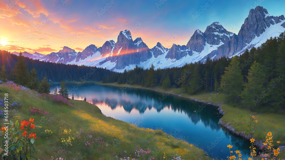 Fototapeta premium アルプス