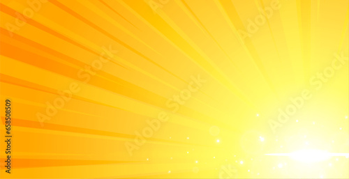 abstract and bright sun beam yellow background lines with starburst effect