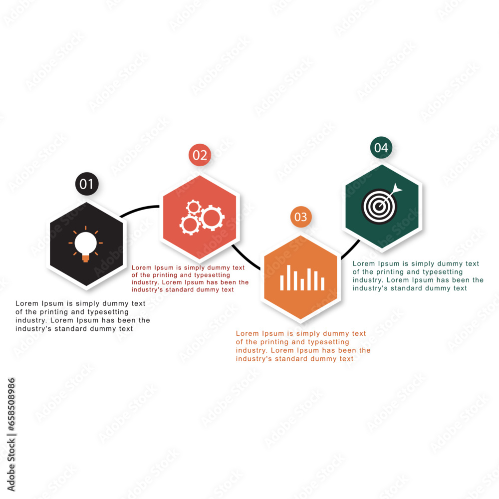 hexagone infographic design template hexagone infographic design template