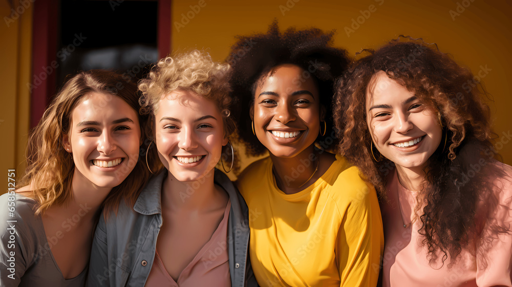 Obraz premium group of friends, diversity