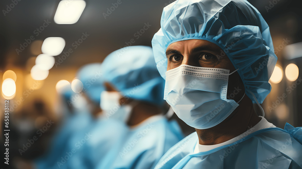 surgeon looking at the camera