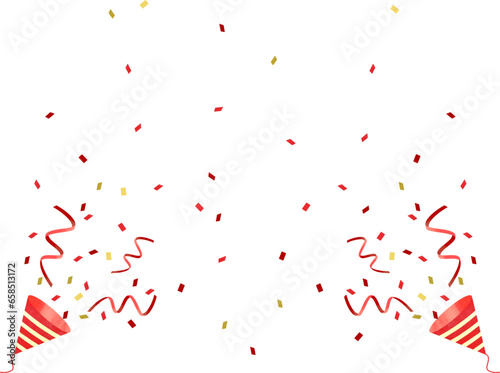 お正月イメージのクラッカーの背景2