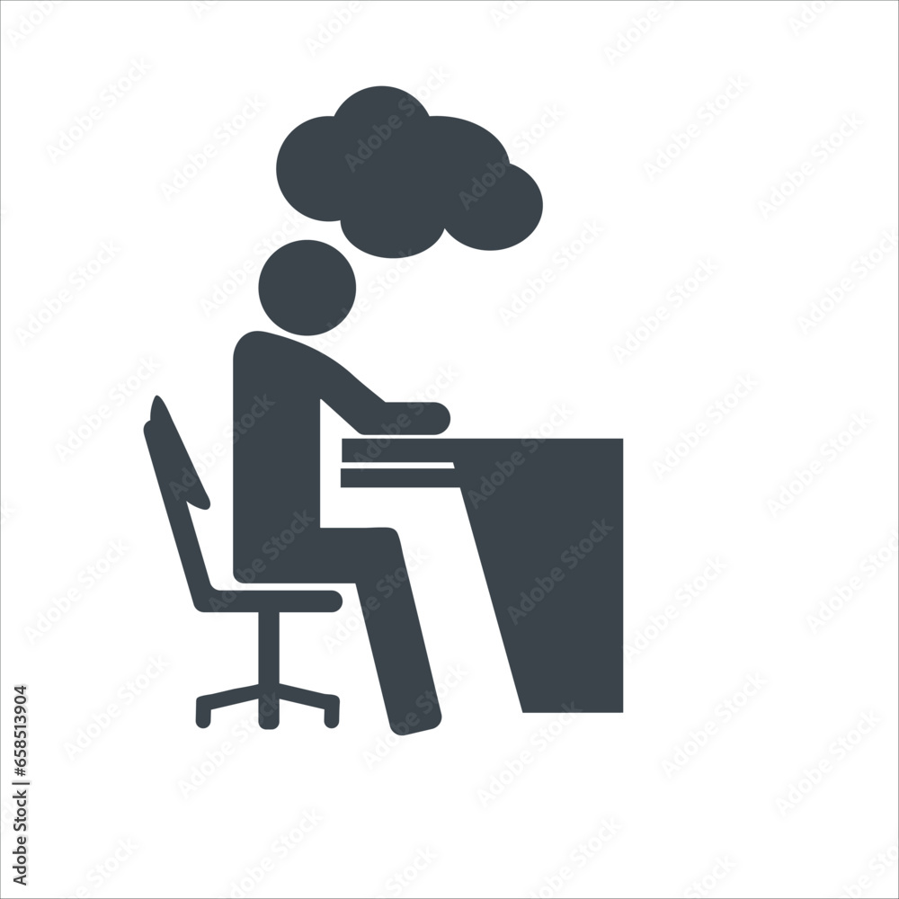 Dreamer concept icon design stock illustration Dreamer concept icon design stock illustration