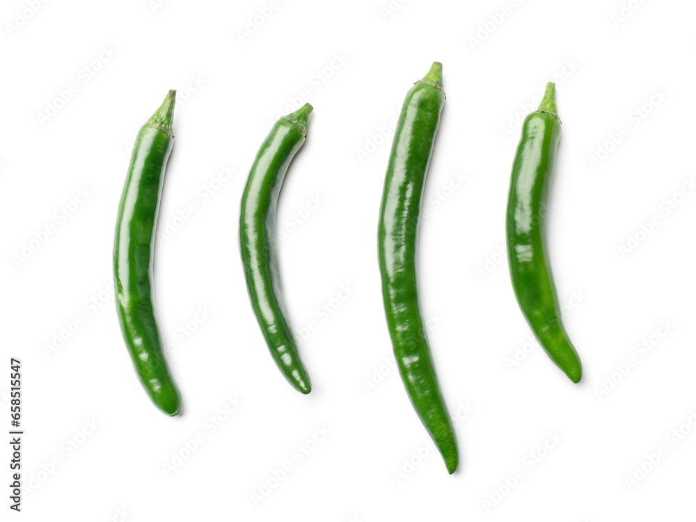 Chili pepper on white Chili pepper on white
