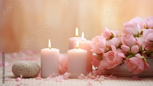 Holistic Spa  Candles  Salts  and Flowers