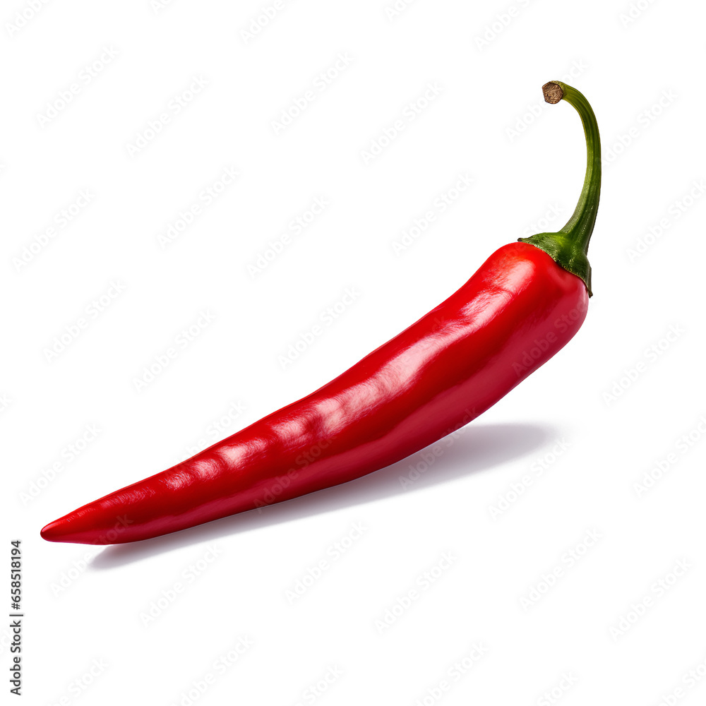 Red hot chili pepper isolated on transparent and white background, png Red hot chili pepper isolated on transparent and white background, png