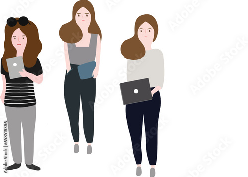 set of women