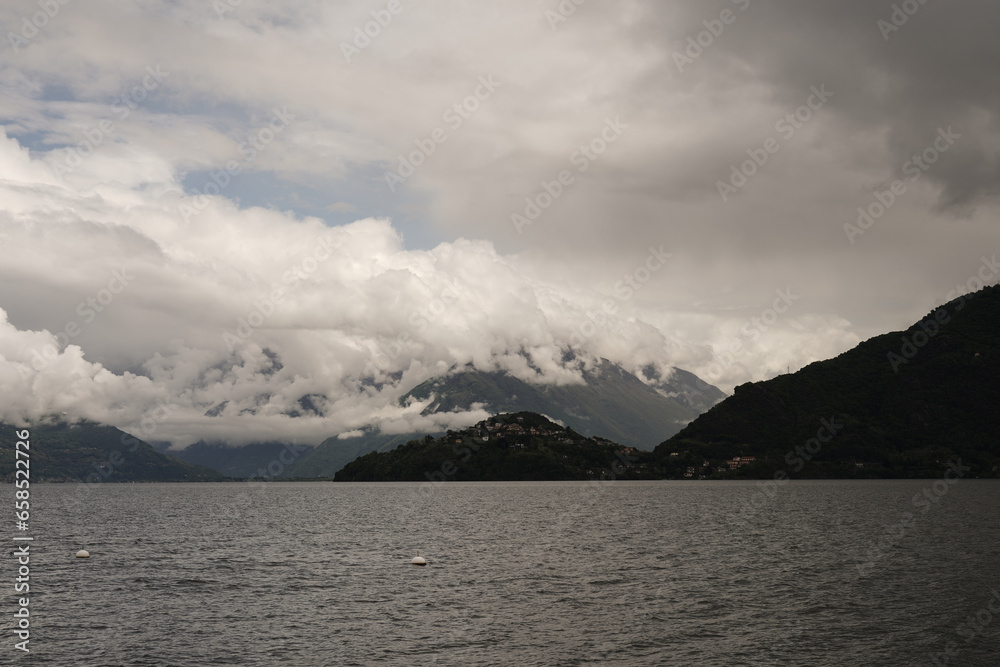 View of a glimpse of Lake Como