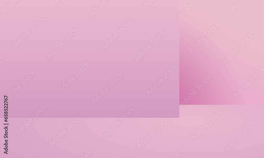 Vector abstract pink background studio empty backdrop product display scene for product