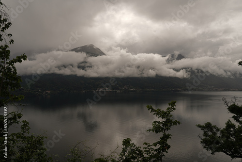 View of a glimpse of Lake Como