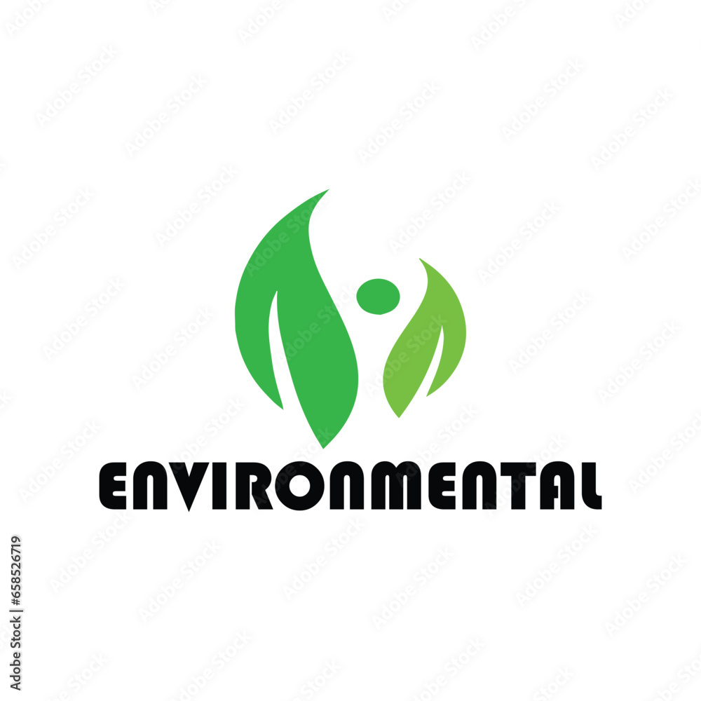 environmental logo design vector