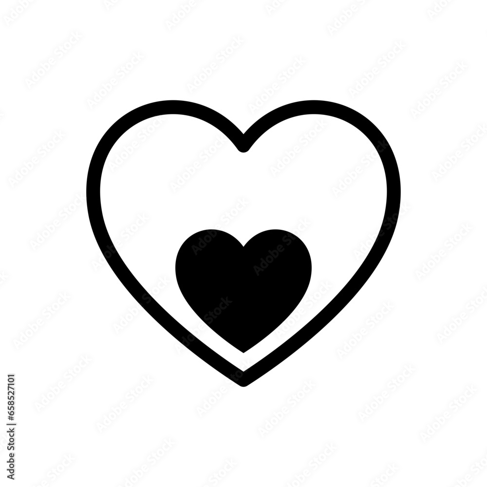 Minimal Heart Element Line Art Minimal Heart Element Line Art