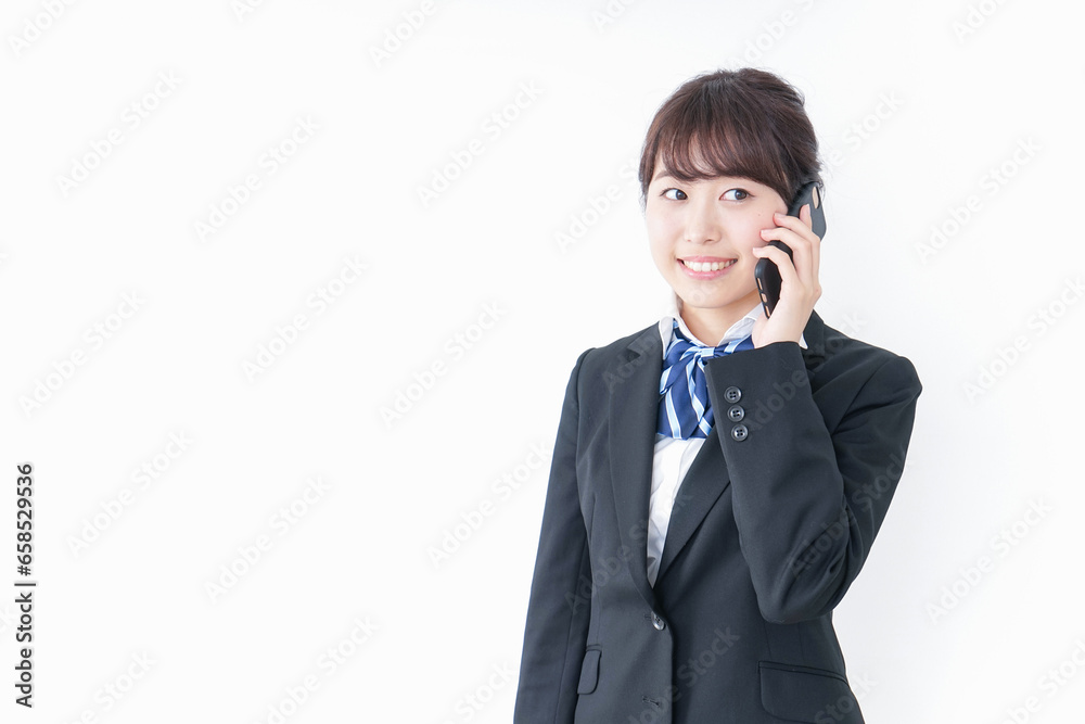 スマホを使う女子高生 スマホを使う女子高生