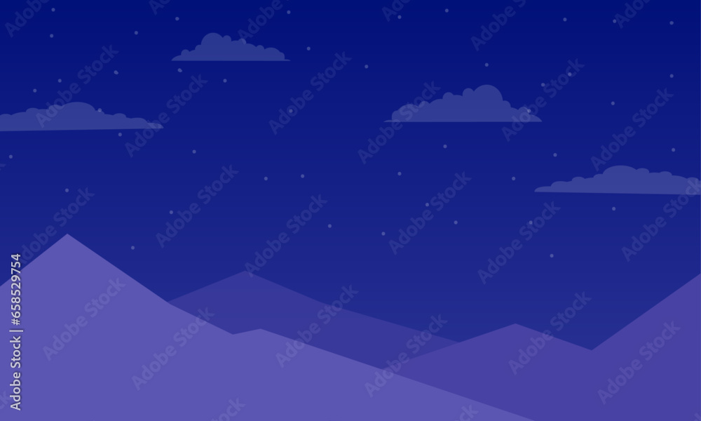 Obraz premium Vector colorful mars background with flat design