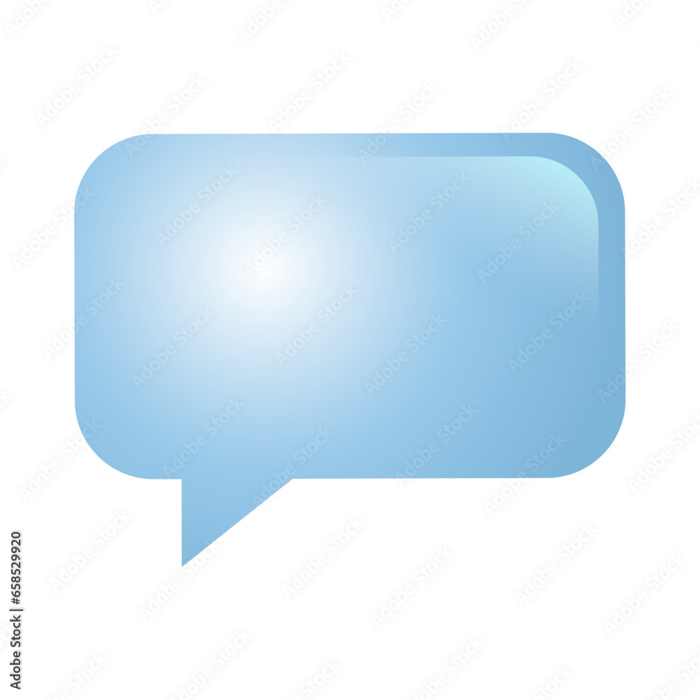 Vector chat bubble on white background Vector chat bubble on white background