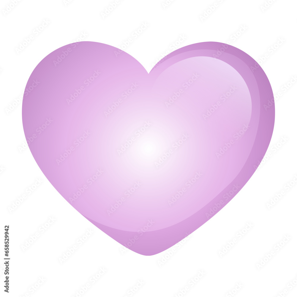 Vector gradient heart illustration on white Vector gradient heart illustration on white
