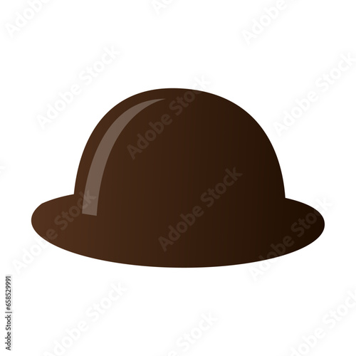 Vector hat isolated on white background