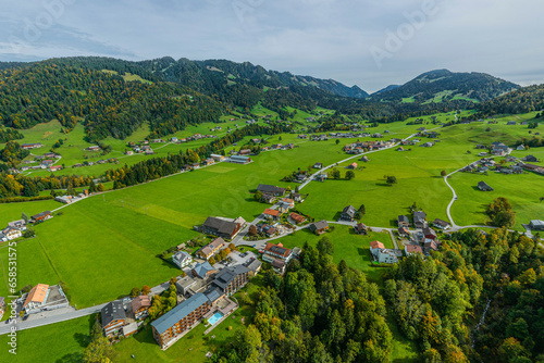 Idyllische Herststimmung bei Hittisau im Bregenzerwald photo