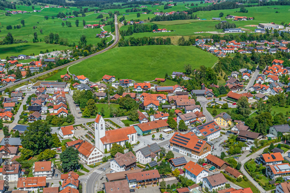 Wildpoldsried im Oberallgäu, international bekannt als Vorbild im Bereich erneuerbare Energien