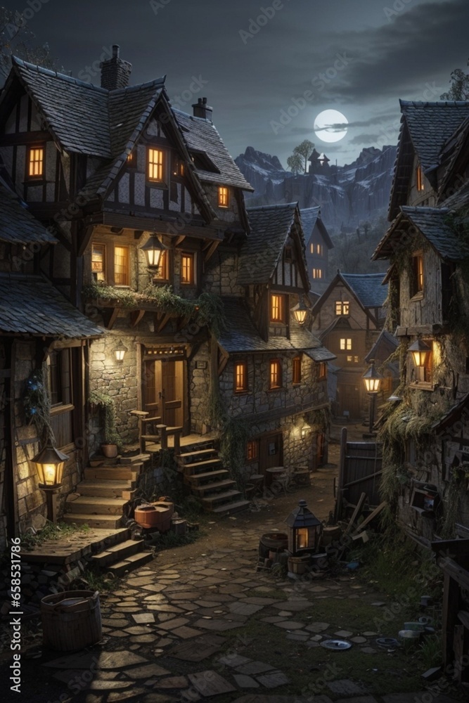old house in the night old house in the night