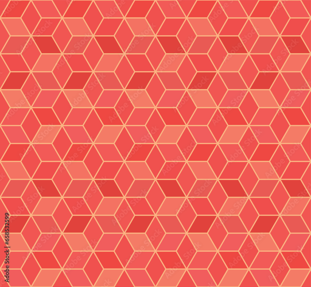 Japanese Hexagon Star Vector Seamless Pattern Japanese Hexagon Star Vector Seamless Pattern