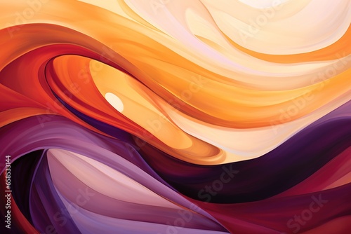 Incredible abstract background of multicolored waves that appear like fabrics moving with the wind © miriam artgraphy