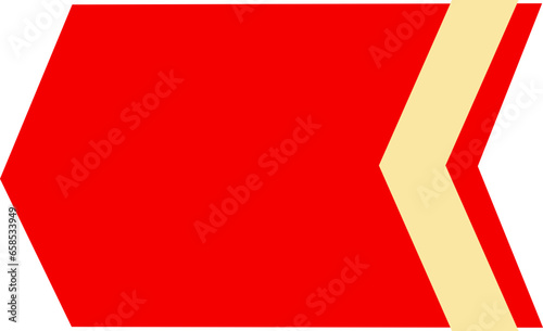 Red price tag label sale blank isolated
