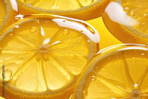 An Artistic Exploration of Liquid Gold Lemon Oil in a Captivating Image