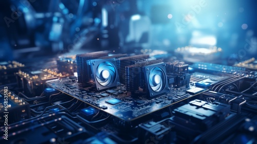 Macro shot of a miner working for a bitcoin mining pool. Mining equipment and technology for cryptocurrencies. The notion of cryptocurrency mining.