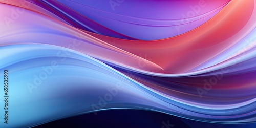 A Dive into the Dynamic World of an Abstract Blue and Purple Colorful Wave Pattern