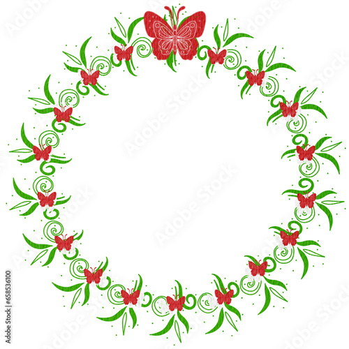 Christmas wreaths with flowers leaf wreaths,