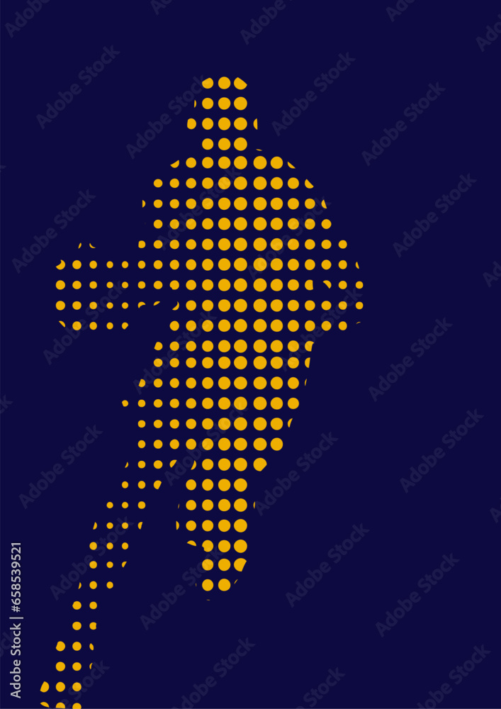 Fototapeta premium silhouette of a person