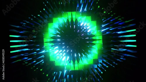Rotated VJ loop party equalizer background colored