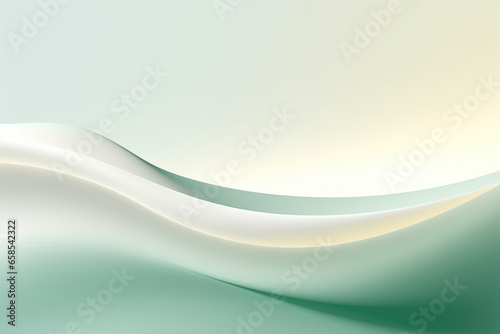abstract green gold and white wave background