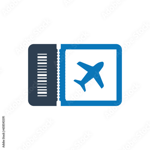 Ticket icon, Vip ticket icon, Simple vector graphics