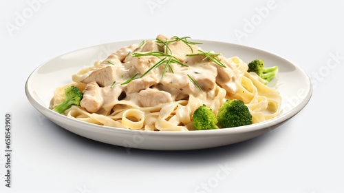 Delicious Plate of Chicken Fettuccine Alfredo