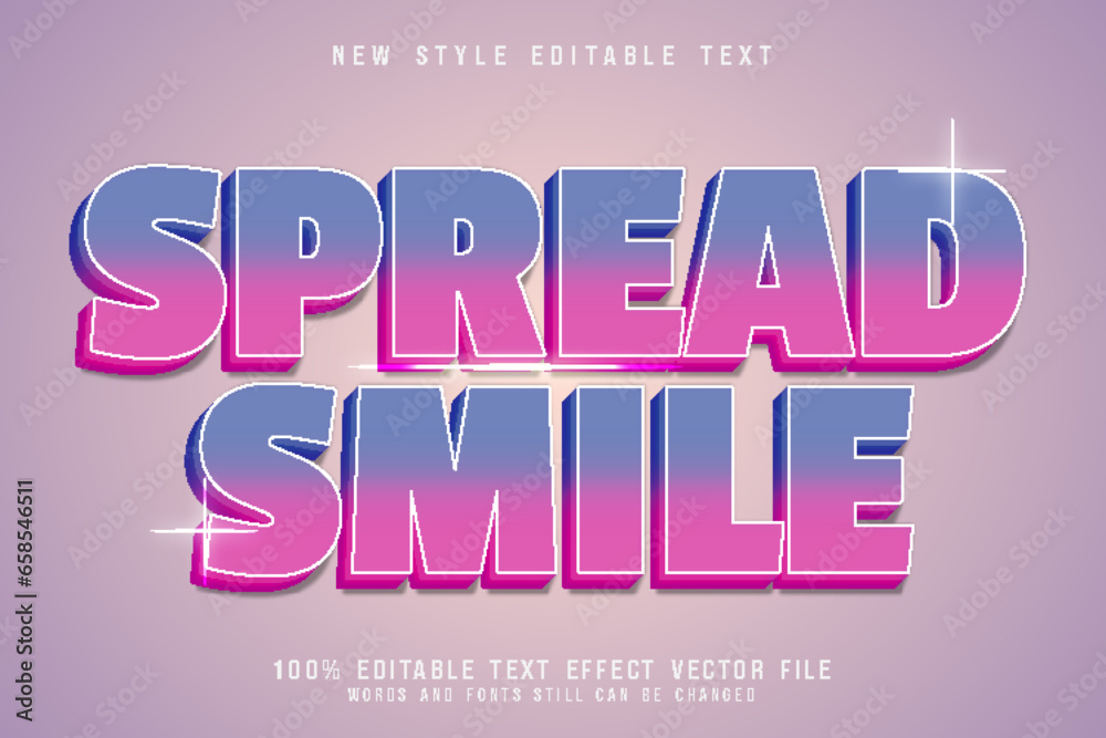 smile day editable text effect emboss modern style smile day editable text effect emboss modern style