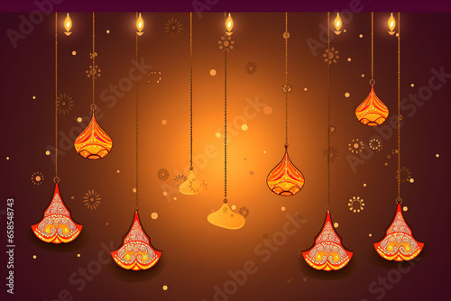 Happy Diwali. Happy Diwali Concept. Happy Diwali Background. Happy Diwali Theme. Generative Ai