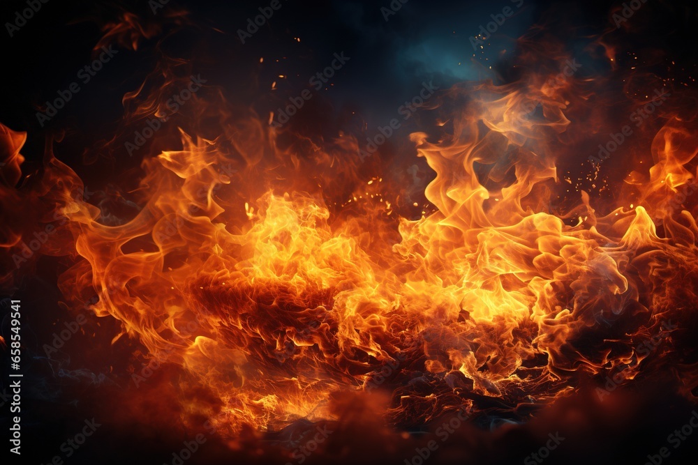 Realistic fire background
