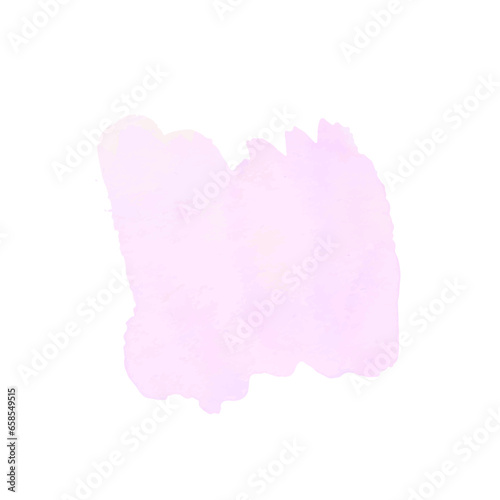 Vector abstract pastel purple watercolor spot on white