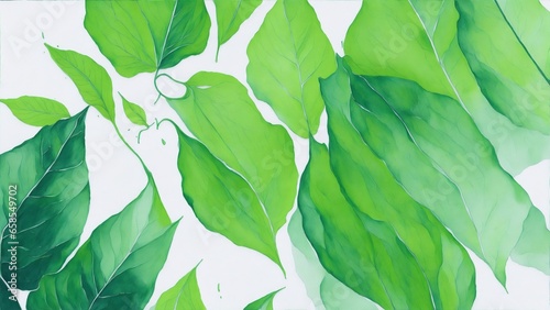 green leaves background